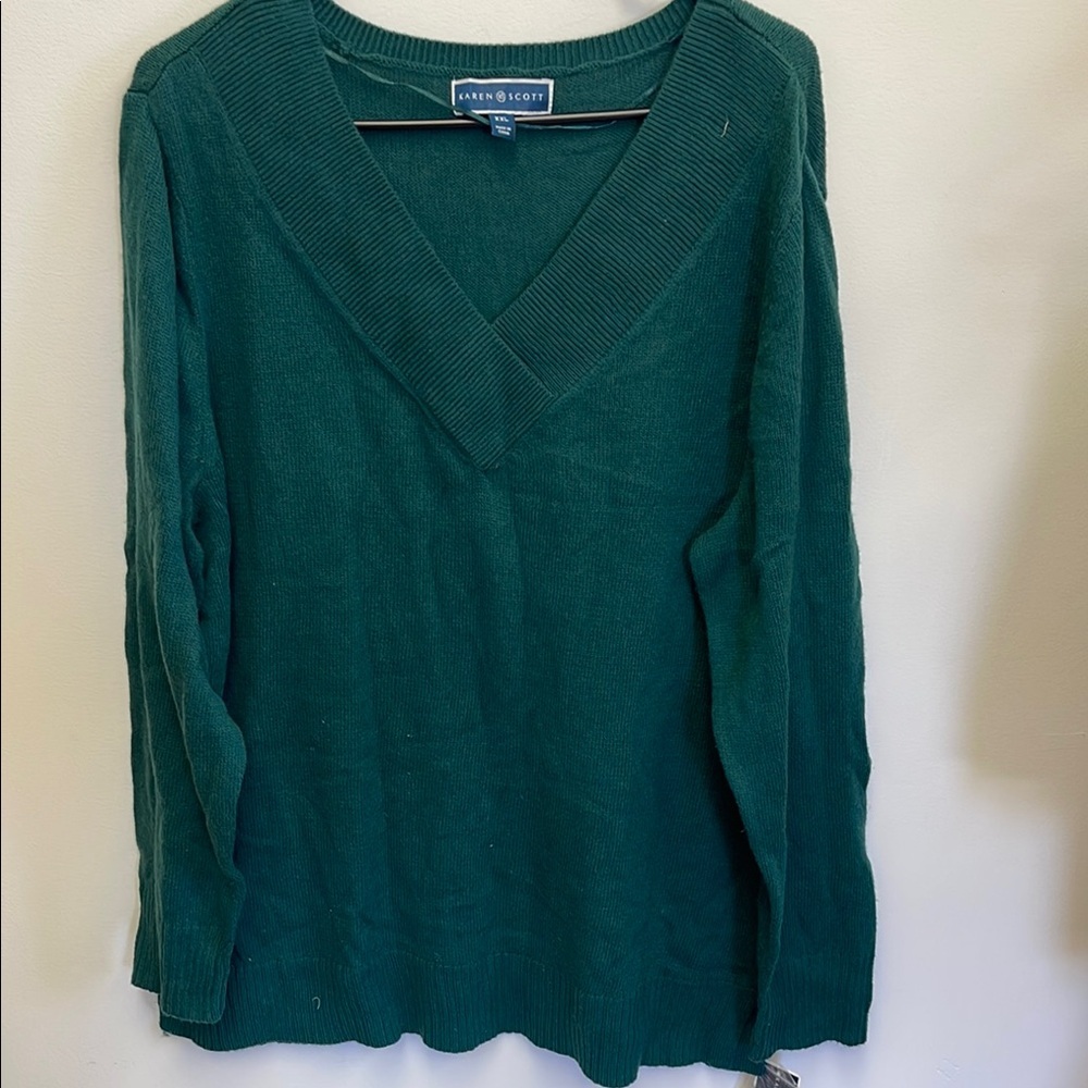 Karen Scott Women's Green Sweater